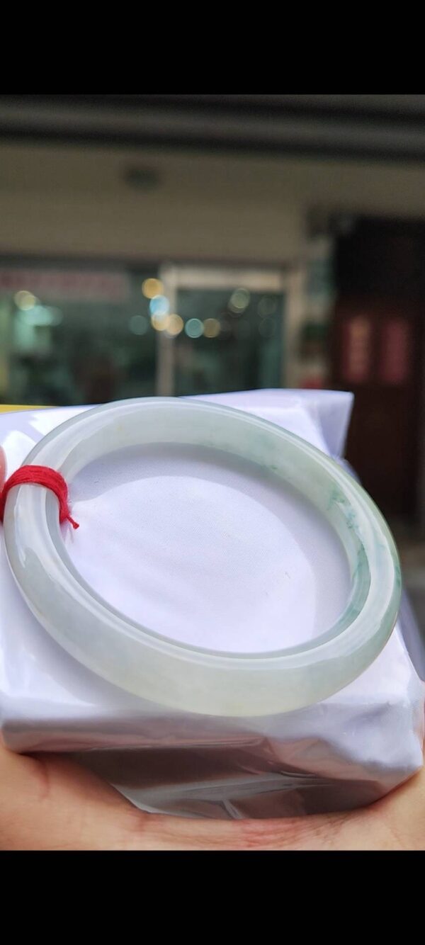 冰種三彩正圈手鐲｜天然緬甸玉A貨