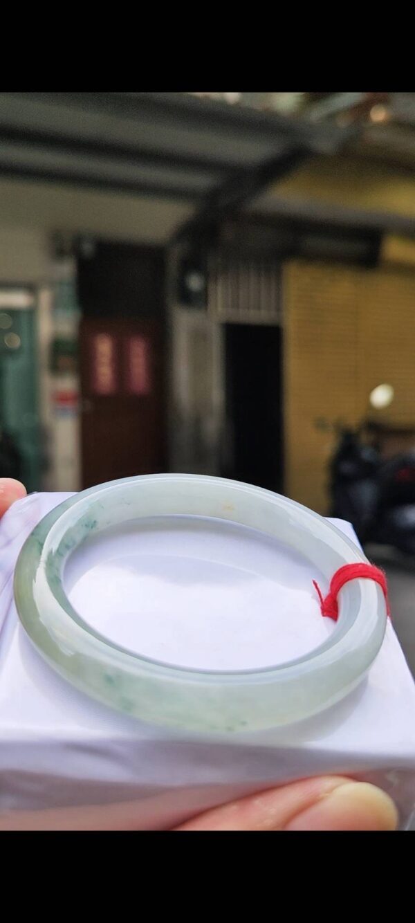 冰種三彩正圈手鐲｜天然緬甸玉A貨