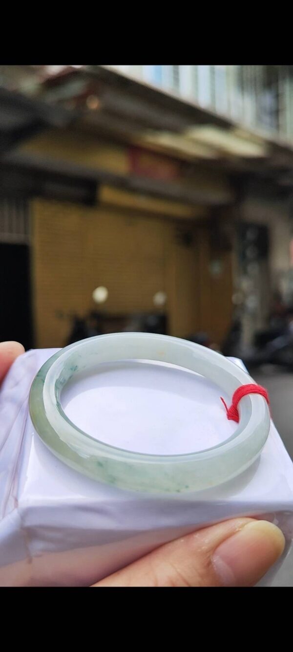 冰種三彩正圈手鐲｜天然緬甸玉A貨