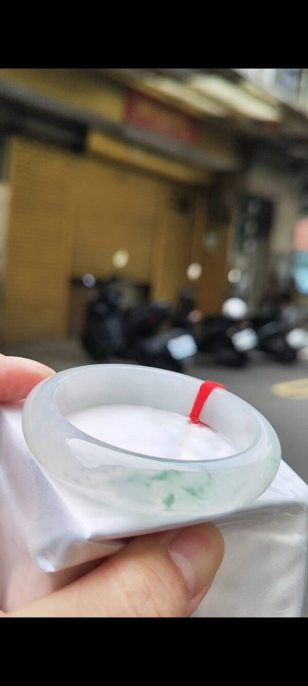 ✨冰玻種飄花正圈手鐲💚 天然緬甸玉A貨