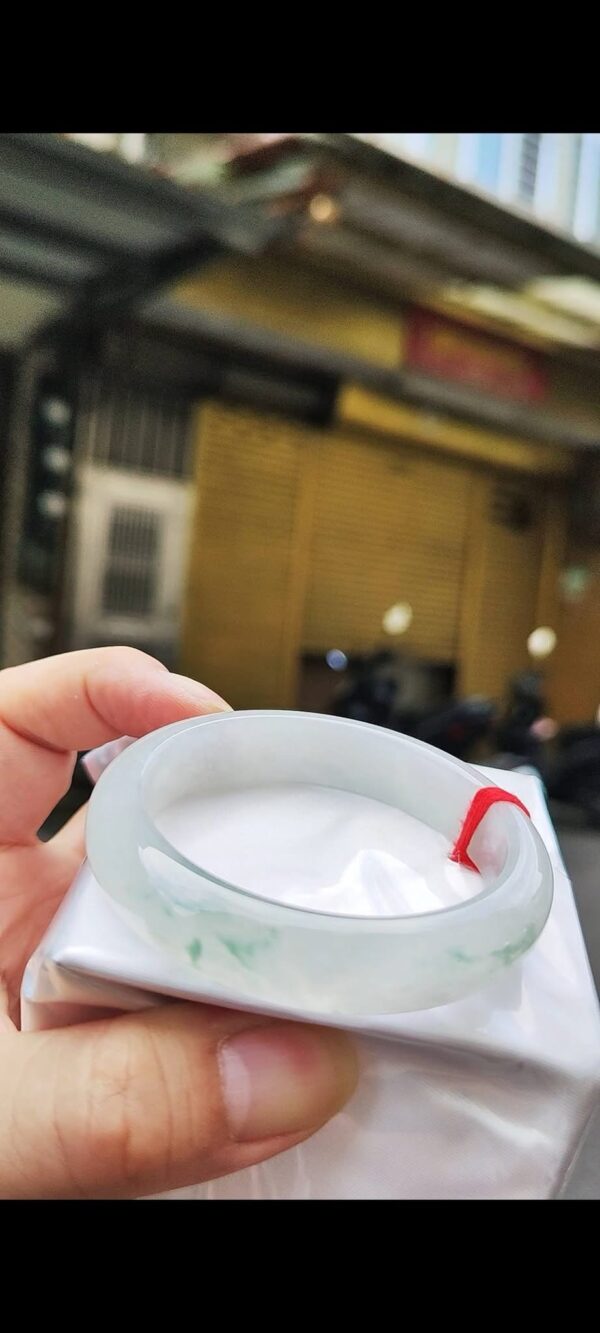 ✨冰玻種飄花正圈手鐲💚 天然緬甸玉A貨