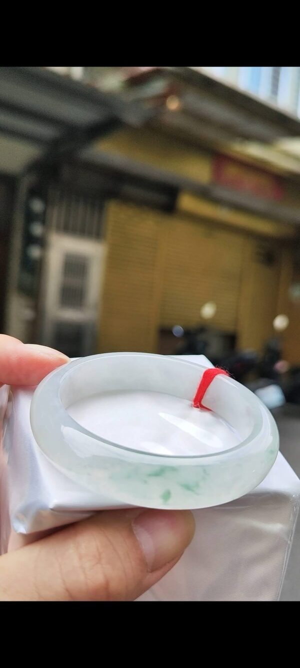✨冰玻種飄花正圈手鐲💚 天然緬甸玉A貨