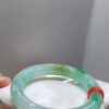 ✨冰種三彩圓骨正圈手鐲💚 天然緬甸玉A貨