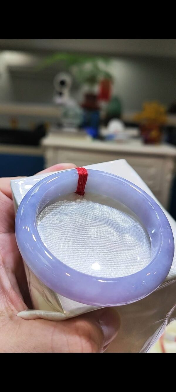 🌸 濃豔紫羅蘭手鐲｜天然緬甸玉A貨 🌸