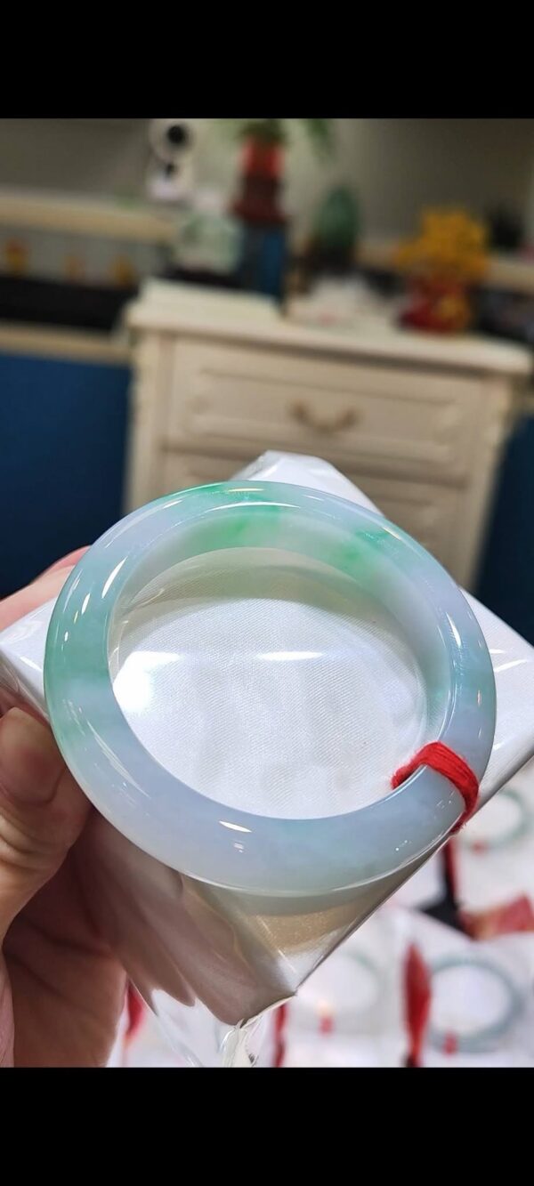 img_8752-2 ✨ 冰透芙蓉種飄綠厚庄正圈手鐲💚 天然緬甸玉A貨