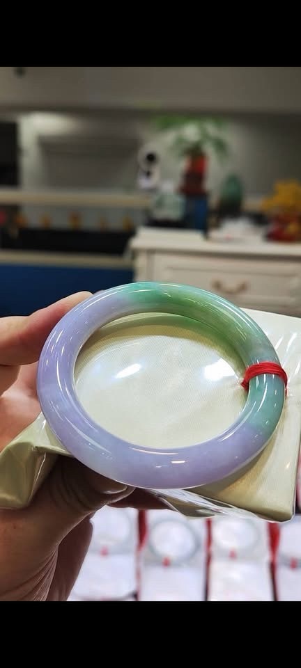 img_8761-2 ✨ 紫羅蘭三彩正圈手鐲💚 天然緬甸玉A貨