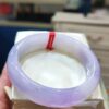 🌸 超寬版濃豔粉紫羅蘭手鐲｜天然緬甸玉A貨 🌸