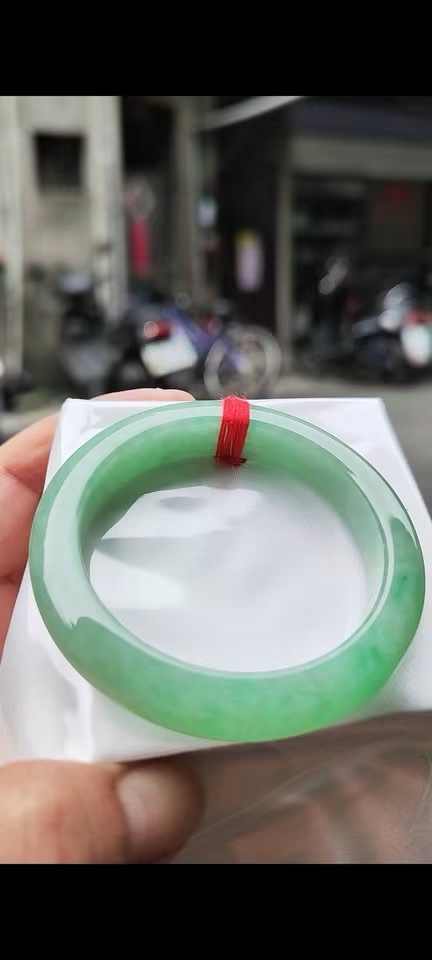 ✨ 滿綠正圈手鐲💚 天然緬甸玉A貨