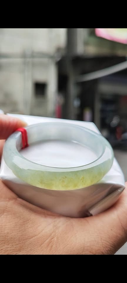 ✨冰玻種飄蜜黃正圈手鐲💚 天然緬甸玉A貨